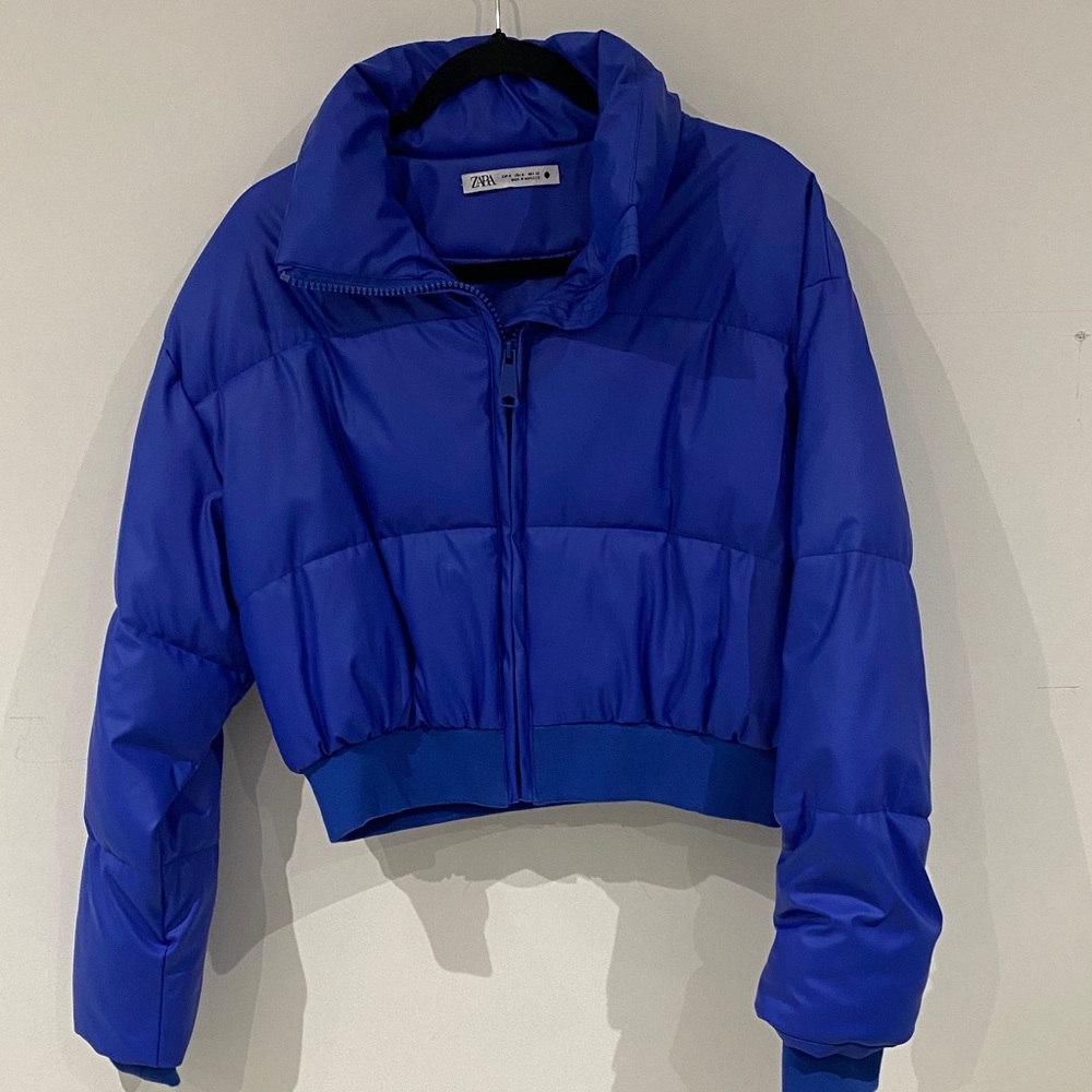 Zara Royal Blue Puffer